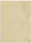 Moe Howard Handwritten Jokes & Gags, Circa 1940 -- Single Page in Pencil Measures 6'' x 8.25'' -- Very Good Condition